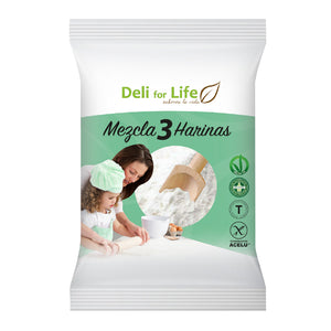Mezcla  de 3 harinas DELI FOR LIFE- 400Grs - Tienda Infoceliacos