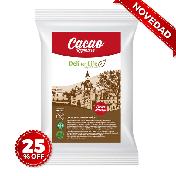 Cacao Repostero DELI FOR LIFE - 250Grs