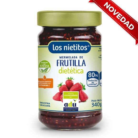 Mermelada de frutilla 0% adición de azúcar LOS NIETITOS - 350Grs