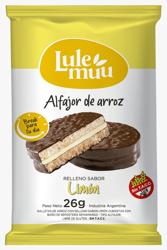 ALFAJOR LULEMUU - CHOCO Y LIMÓN